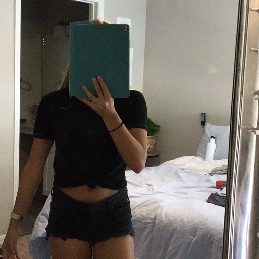 Sheer black t-shirt